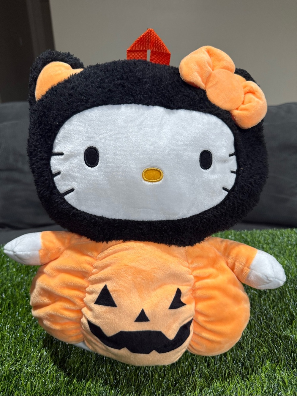 New Hello Kitty Halloween Pumpkin Animated Plush Backpack 17” Spooky Melody